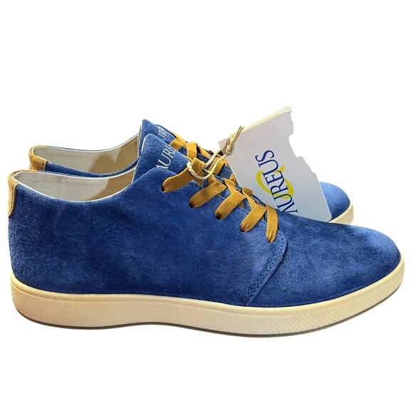 AUREUS INSIGNIA LOW MENS ROYAL BLUE NUBUC LEATHER CASUAL SHOE 9.5 New No Box main image 5